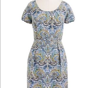 JCrew Delores Dress in Peacock Paisley